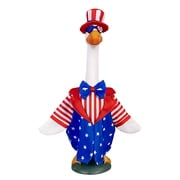 Qiweii Outdoor Garden Porch Goose Costume Festive Outfit for Balcony Porch Goose Decoration