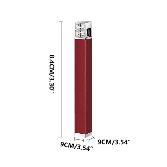 Qiweii Personalized Creative Slim Long Women’s Lighter Square Mini Portable Metal Inflatable Grinding Wheel Lighter，Stylish Lighter for Women