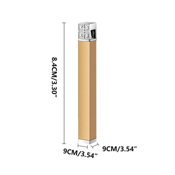 Qiweii Personalized Creative Slim Long Women’s Lighter Square Mini Portable Metal Inflatable Grinding Wheel Lighter，Stylish Lighter for Women