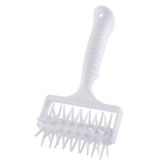 Qiweii Pizza Dough Docker，Stainless Steel Roller Pin for Preventing Bubbles