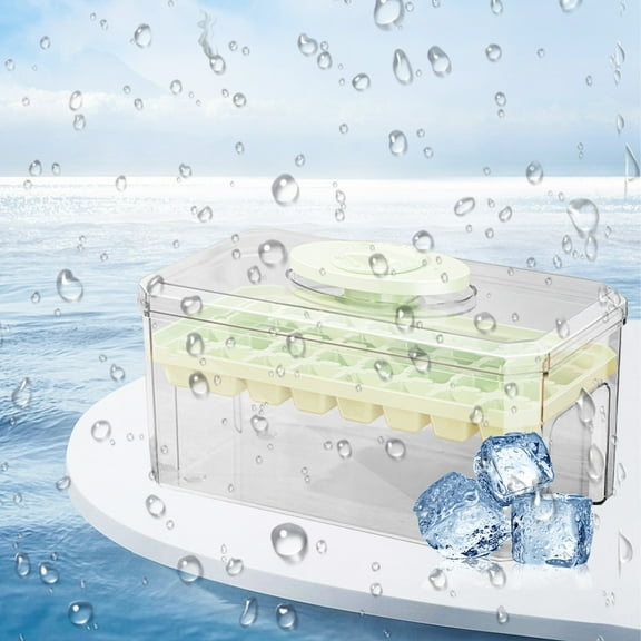 Qiweii Plastic Ice Cube Tray,Practical Tray for Making Ice Cubes