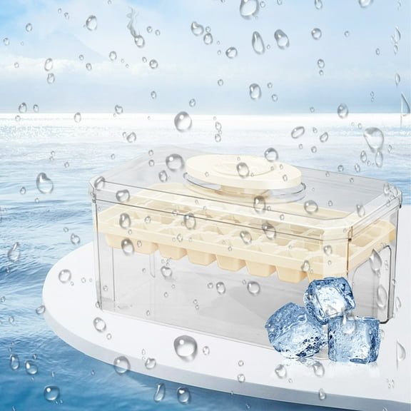 Qiweii Plastic Ice Cube Tray,Practical Tray for Making Ice Cubes