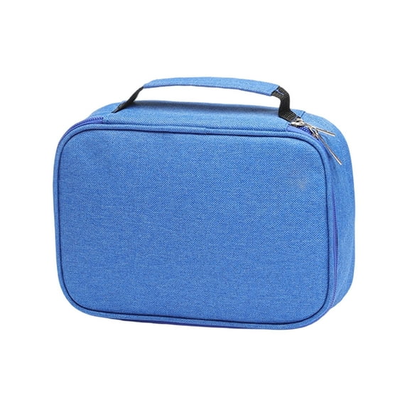 Qiweii Portable Multifunction Zipper Pencil Case High Capacity Holder Pouch Pen Bag Colored Pencil Pen Box With 2 Removable Sleeves 72 Slots