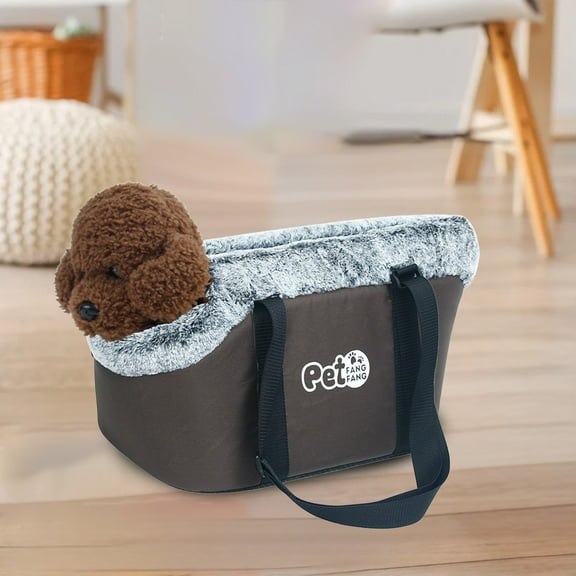 Qiweii Portable Pet Car Seat Bag with Mat, Pet Travel Handbag, Car Mat Protector for Pet Outings