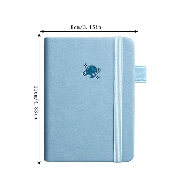 Qiweii Portable Small Pocket Notebook Thickened Mini Notebook On-The-Go Journal, Lightweight, Fits Handbags Pockets, Durable Cover, Suitable for Quick Notes Ideas Lists