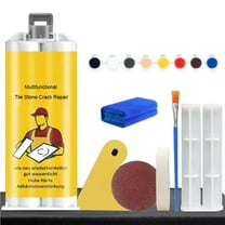 Qiweii Professional Tile Crack Repair Kit - Multifunctional Ceramic Floor Wall Repair Solution, Grout Filler with Sealing Tool for Bathroom Kitchen Renovation