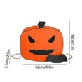 thumbnail image 1 of Qiweii Pumpkin Chain Bag for Halloween Fashion Ladies Shoulder Bag Pumpkin Crossbody Purse Stylish Handbag Casual Crossbody Shoulder Bag Chain Bag Women's Gifts, 1 of 6