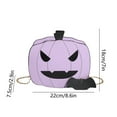 thumbnail image 1 of Qiweii Pumpkin Chain Bag for Halloween Fashion Ladies Shoulder Bag Pumpkin Crossbody Purse Stylish Handbag Casual Crossbody Shoulder Bag Chain Bag Women's Gifts, 1 of 6