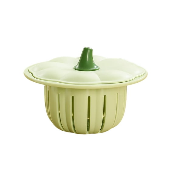 Qiweii Pumpkin-Shaped Kitchen Bathroom Sink Strainer, Pressure-Activated Waste Collector, Anti-Clog Drain Filter