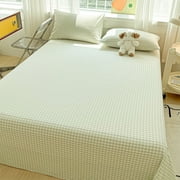 Qiweii Quality Fuzzy Velvet Flannel Sheet Set, Anti Static Design, Cozy Warm Non Pilling Bedding for Household