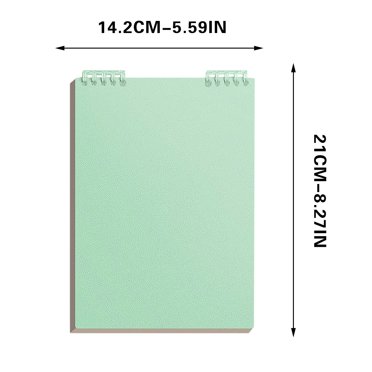 A5 Spiral Notebook - Lined, 200 Pages, PU Hardcover With Pen Loop & Elastic Strap, 21x14.7cm