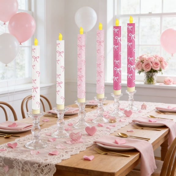 Qiweii Remote Control Timer LED Candle Light Set,Flameless Electric Candle for Home Decor Ambient Lighting and Safe Festive Use