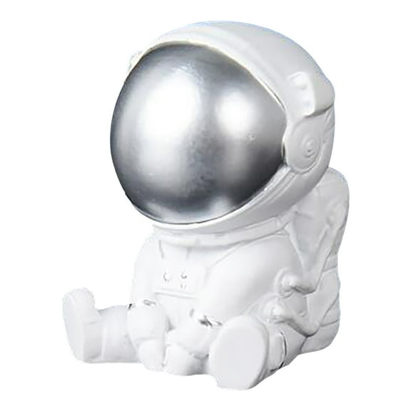Qiweii Resin Astronaut Figurine, Space Themed Ornament for Desk Bedroom Decor