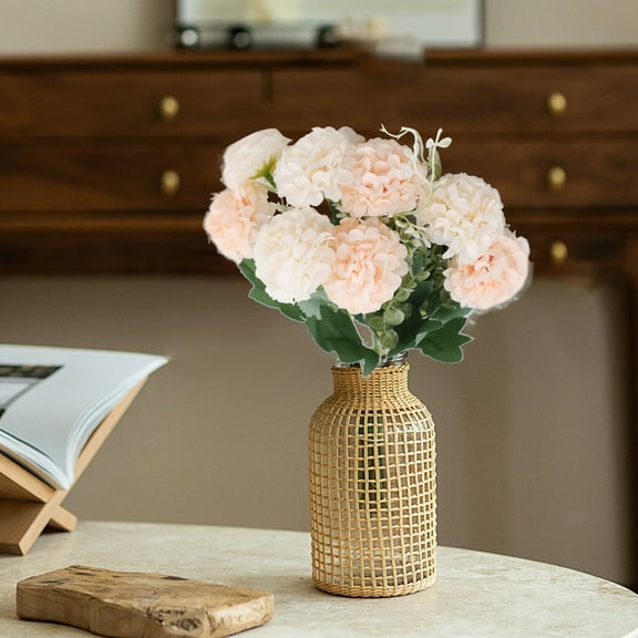 Qiweii Simulation Globe Chrysanthemum Artificial Flower Bouquet Wedding Home Hotel Indoor Decor,Globe Chrysanthemum Artificial Flower Bouquet Decor