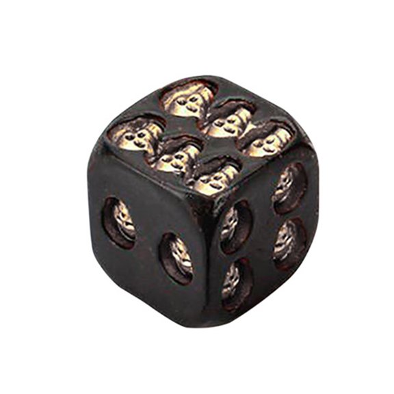 Qiweii Skeleton Dice for Bar Games, Novelty Tabletop Accessory for Home Party