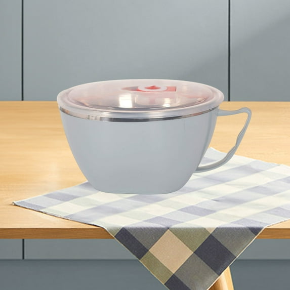 Qiweii Small Heat-Resistant Ceramic Rice Soup Bowl, Household Tableware for Daily Use, Anti-Scald Soaking Bowl