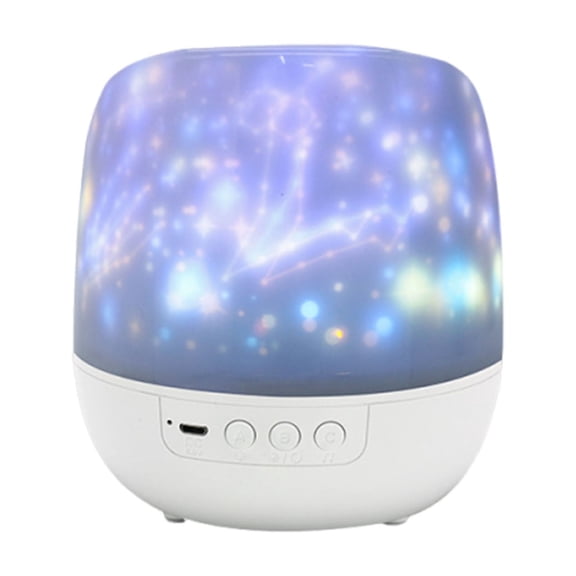 Qiweii Smart Rotating Starry Sky LED Night Light,Projection Lamp for Bedroom