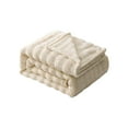 thumbnail image 1 of Qiweii Solid Color Flannel Rabbit Hair Blanket Heavy Velvet Fabric For Nap Sofa Bed Warm Cover Blanket, 1 of 8