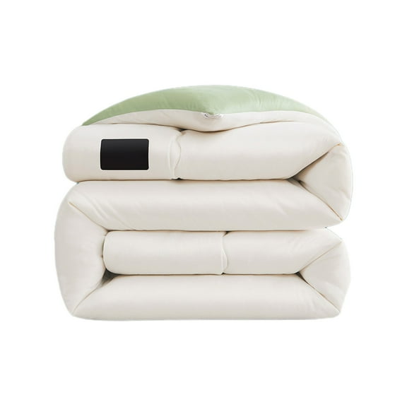 Qiweii Soybean Fiber Comforter, Lightweight Washable Duvet Insert for All Seasons