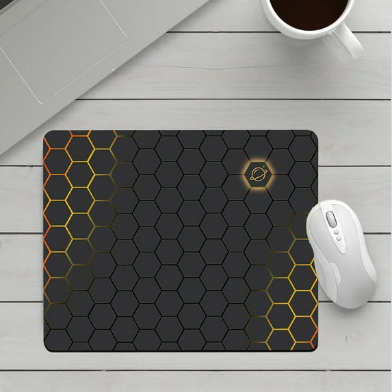 Qiweii Square Mouse Pad with Non-Slip Rubber Base - Small Thickened Desk Mat for Office Gaming, Waterproof and Durable Computer Mousepad, Perfect for Home, Work, or PC Setup Accessories