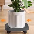 thumbnail image 1 of Qiweii Square Rolling Plant Pot Tray with Wheels Plastic Movable Planter Base Drip Tray, 1 of 7