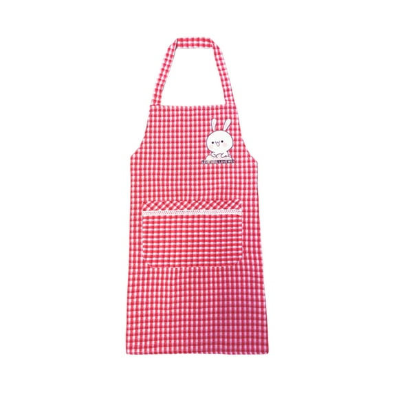 Qiweii Stain Resistant Chef Apron with Extra Large Pockets - 100% Cotton Breathable & Comfortable Kitchen Apron for Cooking, Adjustable Waistband