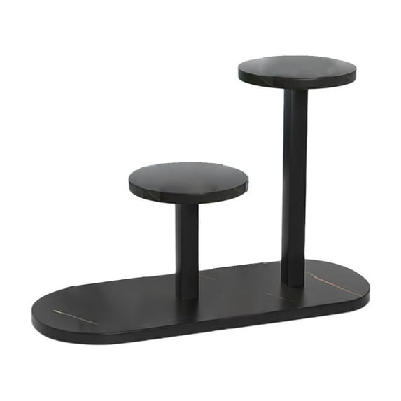 Qiweii Tabletop Plant Stand Indoor, 3 Tier Desktop Small Plant Shelf Window Sill Flower Holder Mini Tiered Plant Display Rack Decor