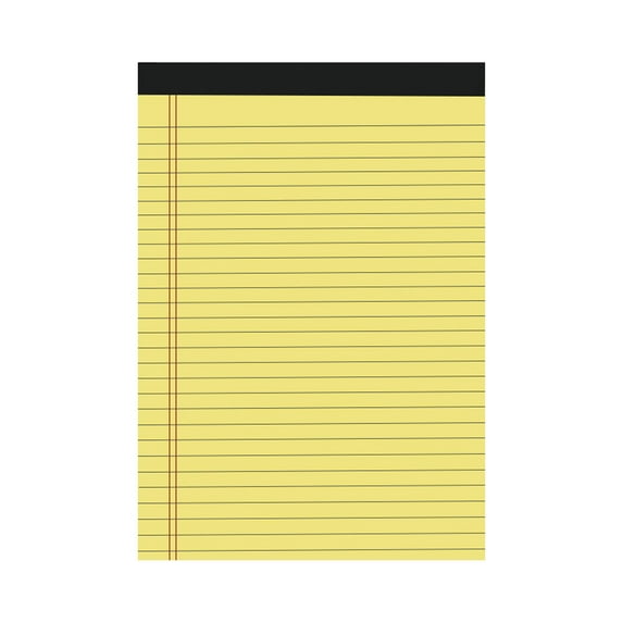 Qiweii Tearable A5 Legal Pads, Colored Legal Pads, Wide Ruled, Multicolor Perforated Note Pads with Sturdy White Back, Writing Pad,30 Sheets Per Notepad for Collge, Home, Office
