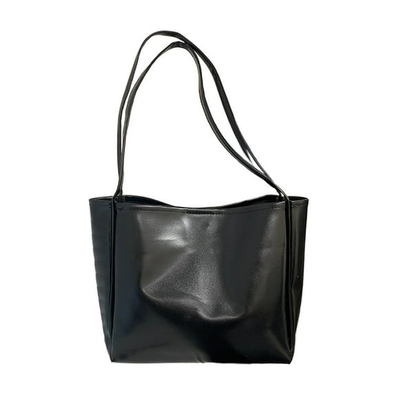 Qiweii Tote Bag Zipper Shoulder Bag Faux Leather Purses Satchel for Women Casual Handbag Work Dating College Fashion Casual Bag