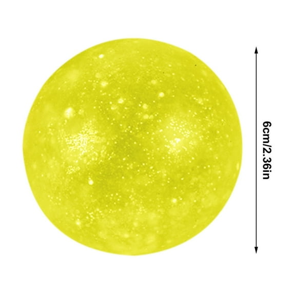 Qiweii Toys for Teen - Slow Rise Glitter Gel Stress Balls for Adults , Malt Sugar Stress Balls Sensory Squeeze Balls