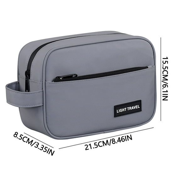 Qiweii Travel Toiletry Bag for Men Hanging Water Resistant Shaving Bag Dopp Kit Travel Bag for Toiletries Accessories with Divider and Handle