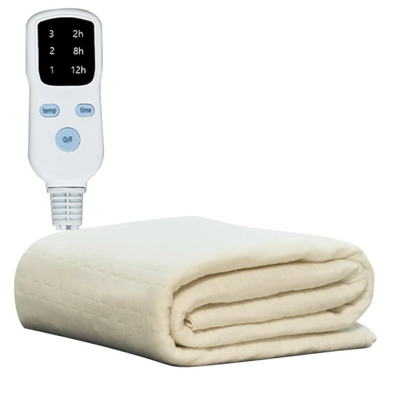 Qiweii US Plug Electric Heated Blanket Warming Mattress Pad for Home Use