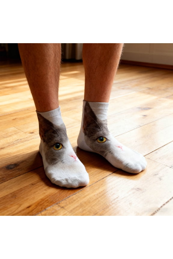 Unisex Mid-Calf Socks with Printed Patterns, Soft and Breathable Material, Adorable Design, Suitable for Everyday Use and Gifting