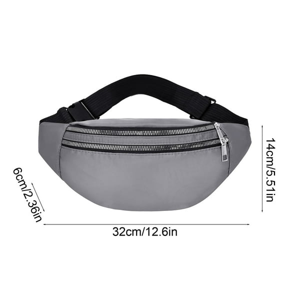 Qiweii Waist Pack Bags For Women Nylon Fanny Packs Casual Women's Chest Bags Man Belt Pouch Travel Hip Bag Sport Purses Pocket Waterproof, Anti Theft, Anti Robbery