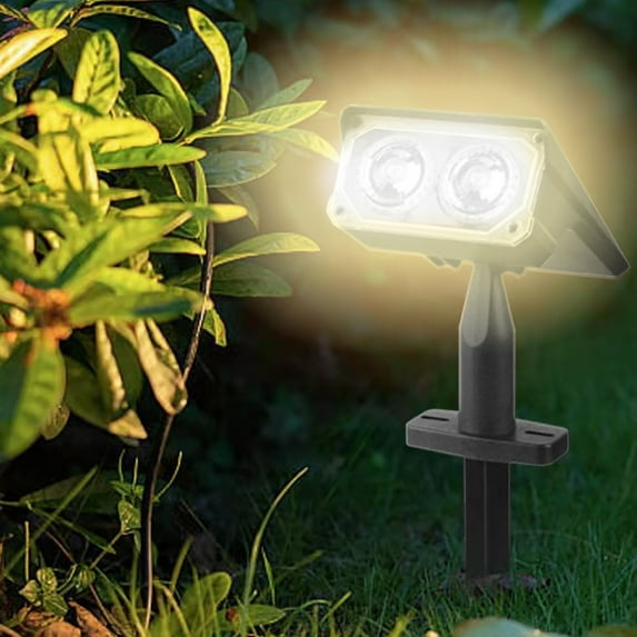 Qiweii Waterproof Solar-Powered LED Outdoor Light, Plug-In Solar Courtyard Garden Villa Lamp, Energy-Saving Exterior Lighting
