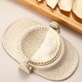 thumbnail image 1 of Qiweii Wheat Straw Plastic Dumpling Maker Press Convenient Durable Non-Stick Dough Tool for Making Dumplings Pastries Pies Kitchen, 1 of 6