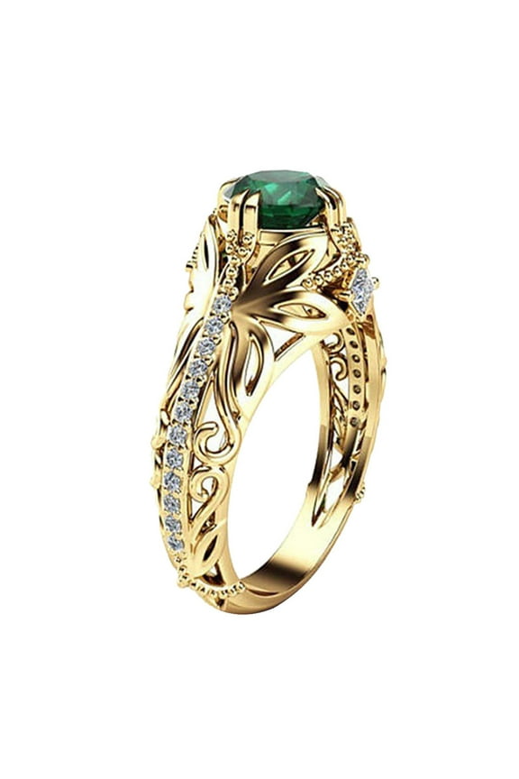 Women’S Fashion Zirconia Ring，Elegant Wedding Engagement Jewelry，Sentimental Gift Decorative Ring