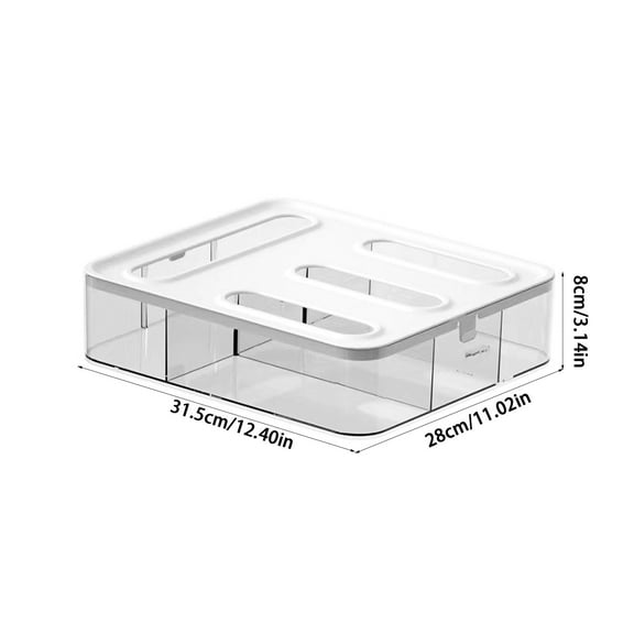 Qiweii Ziploc Bag Storage Organizer,Wall Mount Or Drawer Container for Plastic Bags and Food Wraps