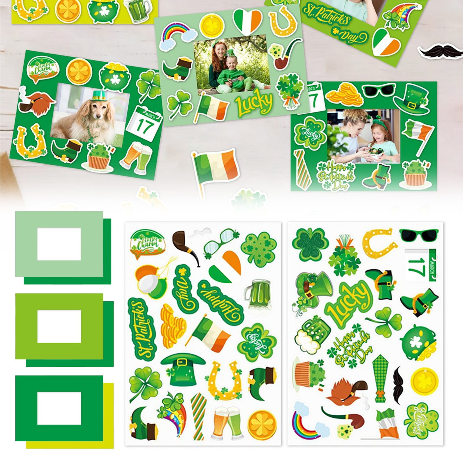 Qixi St. Day Creative Album Irish Day Kids Album Photo Decorating Diy ...