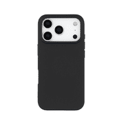Qixxronics Black Silicone Phone Case Compatible with iPhone 17 Pro Max Drop Protection Shockproof
