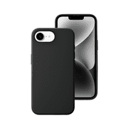 Qixxronics for iPhone 16e Silicone Case Black Shockproof Slim Design Phone Case Cover