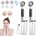 thumbnail image 1 of Qiyester 2 Pack Facial Pore Vacuum Blackhead Extractor with Dual-Chamber Water Tank 4 Adjustable Suction Levels, 6 Probes, USB Rechargeable, 1 of 9