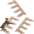 thumbnail image 1 of Qiyester 3 Pack Cat Wall Steps Wooden Pet Stairs Kitten Climbing Steps with Sisal Rope, 1 of 10