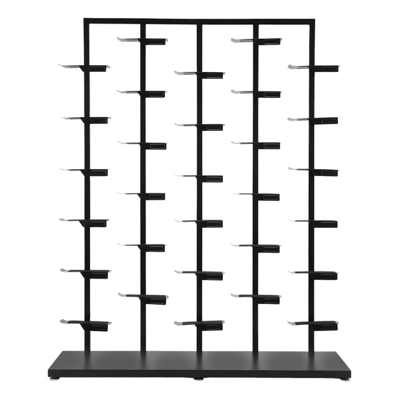 Qiyester 6-Tier Commercial Shoe Rack Display Metal Sneaker Display Shelves Rack Large Retail Boutique Shoes Display Shelf Hold 30 Pairs for Commercial Clothing Stores & Home Use