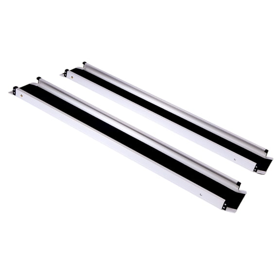 Qiyester 8 Feet Wheelchair Ramp Adjustable Handicap Ramp Non-slip Foldable Wheel Chair Ramps 661 Lbs Capacity for Home Steps Stairs Doorways