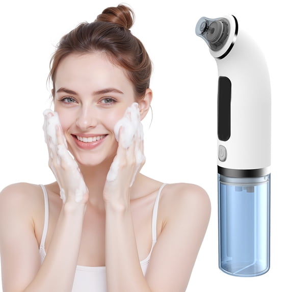 Qiyester Blackhead Extractor - Microbubble Deep Hydrating and Cleansing Beauty Device, Home Use Water Circulation Facial Cleanser Suitable for Face