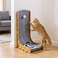 thumbnail image 1 of Qiyester Cat Scratcher L-Shaped Large Cat Scratching Post Pad Vertical & Horizontal Home Furniture Protector (Model 3), 1 of 9