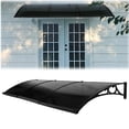 thumbnail image 1 of Qiyester Door Window Awning Metal Shade Canopy Weather Resistant Overhang UV Protection for Front Doors, Windows, Porches, Balconies 118 x 39 Inch, 1 of 10