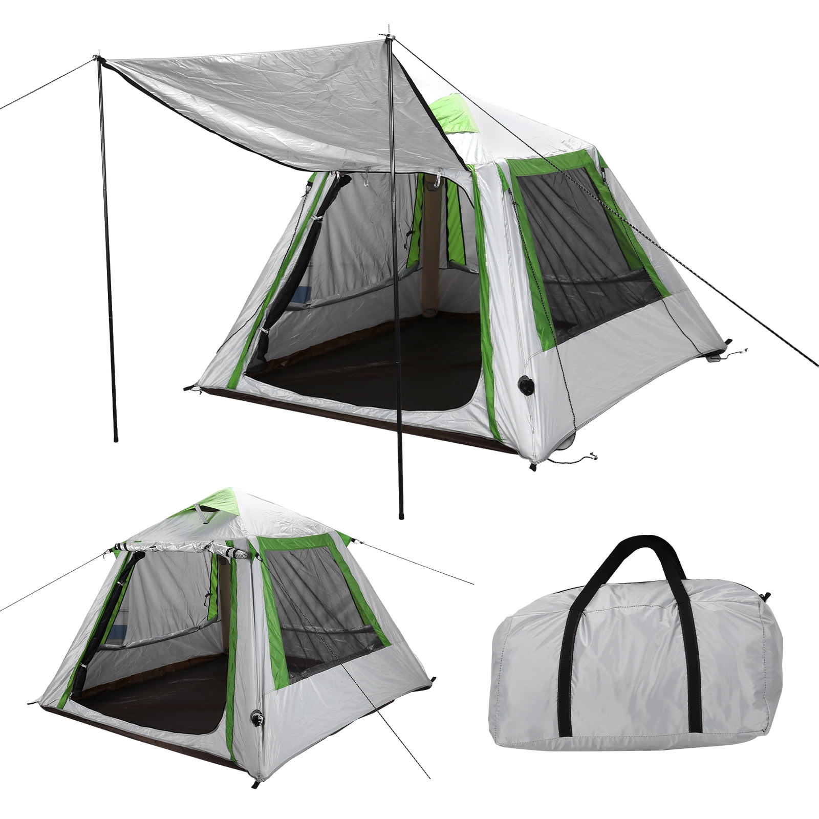 Qiyester Fully Automatic Inflatable Tent, Outdoor Camping, Rainproof and Sunproof, 300D Oxford Cloth, Foldable, Portable, Quick-Opening, No-Setup Required Inflatable Tent, Suitable for Travel