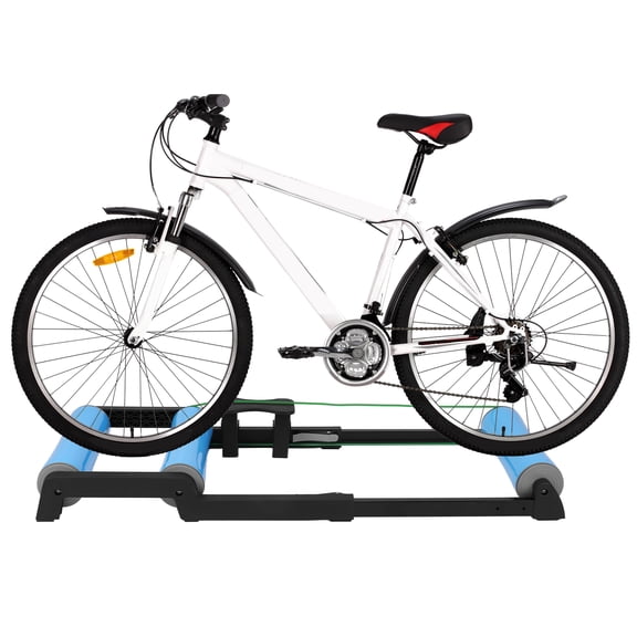 Qiyester Indoor Bike Resistance Trainer Detachable Cycling Exercise Training Roller Foldable Cycling Train Platform Roller Racing & Strength Training Equipment